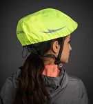 Pokrowiec na kask rowerowy CHIBA z osłoną szyi, zółty - 3
