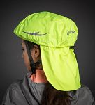Pokrowiec na kask rowerowy CHIBA z osłoną szyi, zółty - 4