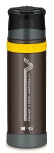 Thermos 0,75L Mountain - Termos z kubkiem do warunków ekstremalnych - Tytanowy-brąz