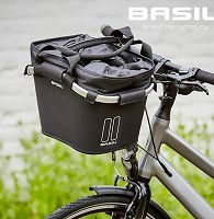 Kosz na kierownicę BASIL CLASSIC CARRY ALL FRONT BASKET KF 15L, czarny