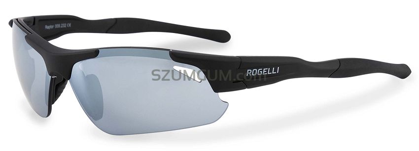 Sportowe okulary Rogelli RAPTOR z wymiennymi szkłami czarne