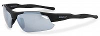 Sportowe okulary Rogelli RAPTOR z wymiennymi szkłami czarne