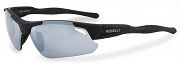Sportowe okulary Rogelli RAPTOR z wymiennymi szkłami czarne