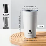 Uniwersalny kubek termiczny Qunature 480ml - grey - 4