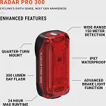 Zestaw lampek Lezyne Radar Pro React System 1200/300 lm - 25