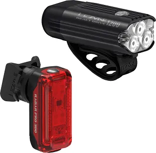 Zestaw lampek Lezyne Radar Pro React System 1200/300 lm