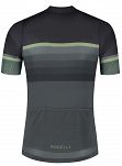 Ekskluzywna koszulka kolarska Rogelli HERO II, czarna-khaki roz. 3XL - 2