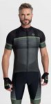 Ekskluzywna koszulka kolarska Rogelli HERO II, czarna-khaki roz. 3XL - 3