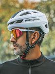 Okulary sportowe Rockbros polaryzacyjne z ochroną UV i wkładką korekcyjną - transperętny szary / szkła lustrzane - 12