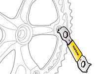 Klucz Topeak Chainring Nut Wrench - klucz do śrub tarcz korby - 2