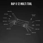 Kluczyk podręczny LEZYNE RAP II 12, 12 kluczy - 2