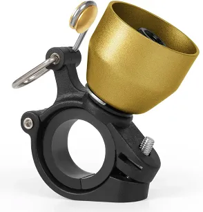 Dzwonek rowerowy Rockbros BB2504 2w1 (tryb cowbell) – gold