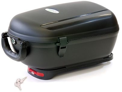 Pojemnik uniwersalny, kufer na bagażnik - Trunk Box rowerowy zamykany oraz mocowany na klucz