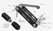 Zestaw narzędzi Topeak TUBI 11 COMBO + zestaw naprawczy do opon bezdędkowych) - 3