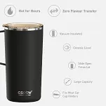 Kubek termiczny Asobu Tower z powłoką ceramiczną 590ml - black - 4