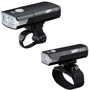 Dwie lampy przednie CatEye HL-EL1100RC AMPP 1100 / HL-EL88RC AMPP 800