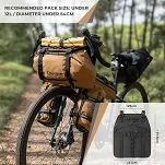 Lekki uchwyt na kierownicę do torby bikepacking Qunature E005 black - 9