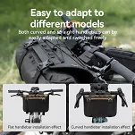 Lekki uchwyt na kierownicę do torby bikepacking Qunature E005 black - 5