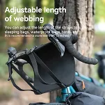 Lekki uchwyt na kierownicę do torby bikepacking Qunature E005 black - 6