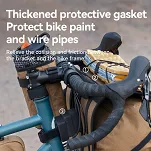 Lekki uchwyt na kierownicę do torby bikepacking Qunature E005 black - 8