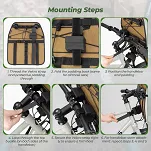 Lekki uchwyt na kierownicę do torby bikepacking Qunature E005 black - 10