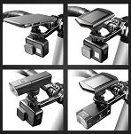 Uchwyt wielofunkcyjny Gaciron H10 / Gopro, Garmin, Lampka, Telefon - 2