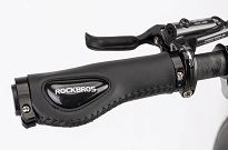 Gripy chwyty rowerowe Rockbros BS-03BK skórzane - brązowe - 8