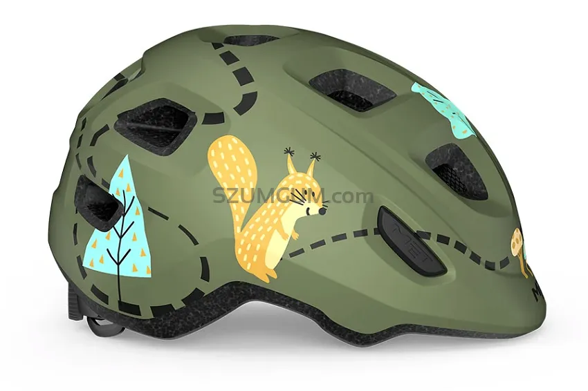 Kask dla najmłodszych MET Hooray - forest zielony