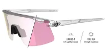 Okulary TIFOSI MOAB LITE CLARION FOTOTEC -  satin clear 50%-12% - 2