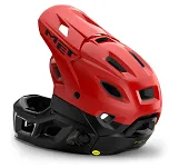 Kask z odpinaną szczęką MET Parachute MCR MIPS - fusion red matt glossy - 4