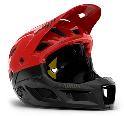 Kask z odpinaną szczęką MET Parachute MCR MIPS - fusion red matt glossy
