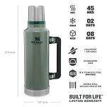 Termos stalowy Stanley  LEGENDARY CLASSIC 1,9L - Zielony - 2