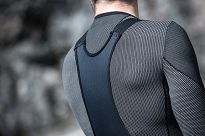 Ocieplane żelowe spodenki rowerowe Rogelli THERMAL DWR z szelkami, czarne - 10