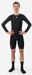 Ocieplane żelowe spodenki rowerowe Rogelli THERMAL DWR z szelkami, czarne - 4