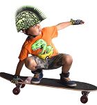 Kask dziecięcy juniorski RASKULLZ  T-REX BONEZ MOHAWK - (50-54 cm) - 6