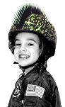 Kask dziecięcy juniorski RASKULLZ  T-REX BONEZ MOHAWK - (50-54 cm) - 7