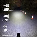 Lampa przednia Sigma Buster 800 FL + Buster RL 80 - 15