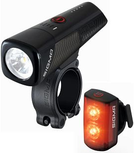 Lampa przednia Sigma Buster 800 FL + Buster RL 80