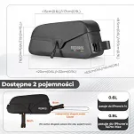 Torba na ramę 0,9L Rockbros AS-134 Road to Sky - wodoodporna, czarna - 9