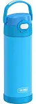 Thermos FUNtainer 470 ml - Termos dla dzieci z nakrętką nawadniającą - neonowo niebieski - 4