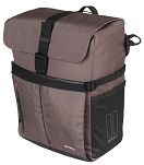 Troba boczna Basil Move commuter bicycle bag MIK Hooks / single pannier bag / 15 litres / brown - 2