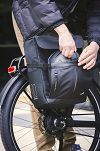 Troba boczna Basil Move commuter bicycle bag MIK Hooks / single pannier bag / 15 litres / brown - 9