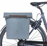 Torba rowerowa Basil City Shopper Vegan Leather, 16l - blue
