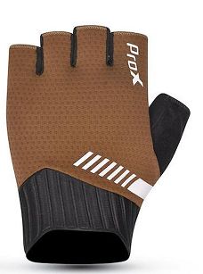 Rękawiczki rowerowe Prox Race Gel Pro brązowe