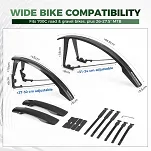 Komplet uniwersalnych błotników Rockbros 700C / gravel / MTB 26–27.5