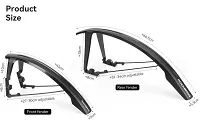 Komplet uniwersalnych błotników Rockbros 700C / gravel / MTB 26–27.5