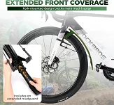 Komplet uniwersalnych błotników Rockbros 700C / gravel / MTB 26–27.5