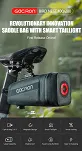 Torebka podsiodłowa Gaciron Bird Nest-100 (0.8 l) black - z inteligentnym światłem ostrzegawczym - 4