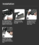 Torebka podsiodłowa Gaciron Bird Nest-100 (0.8 l) black - z inteligentnym światłem ostrzegawczym - 14