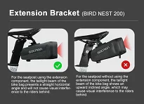 Torebka podsiodłowa Gaciron Bird Nest-100 (0.8 l) black - z inteligentnym światłem ostrzegawczym - 15